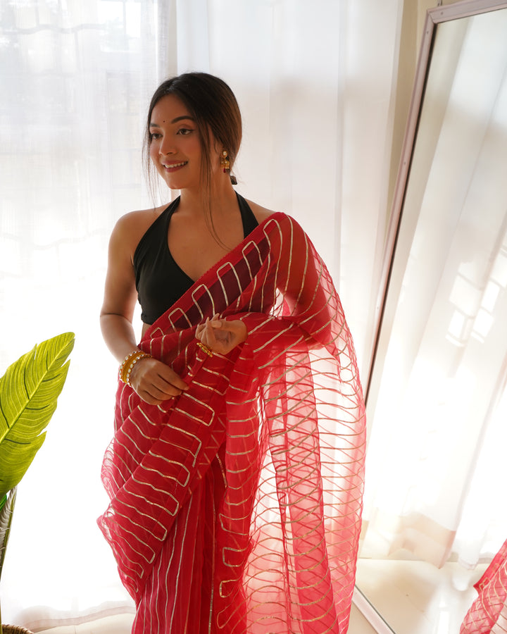 Radiant Organza Saree with | Perfect for Special Celebrations