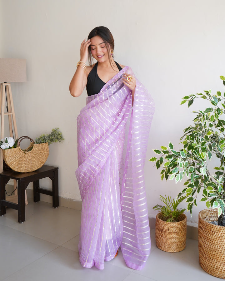 Radiant Organza Saree with | Perfect for Special Celebrations