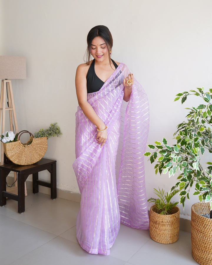 Radiant Organza Saree with | Perfect for Special Celebrations