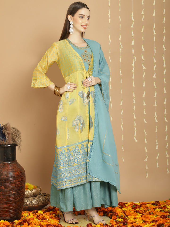 Designer Art Silk Sharara for Women | Elegant Traditional Wear for Weddings & Special Occasions