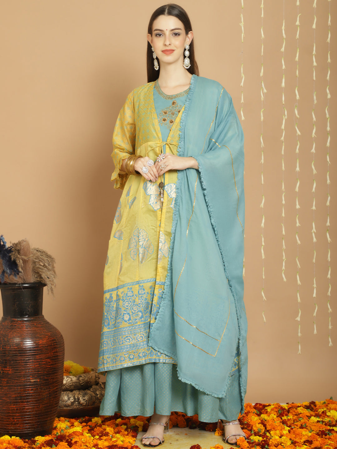 Designer Art Silk Sharara for Women | Elegant Traditional Wear for Weddings & Special Occasions