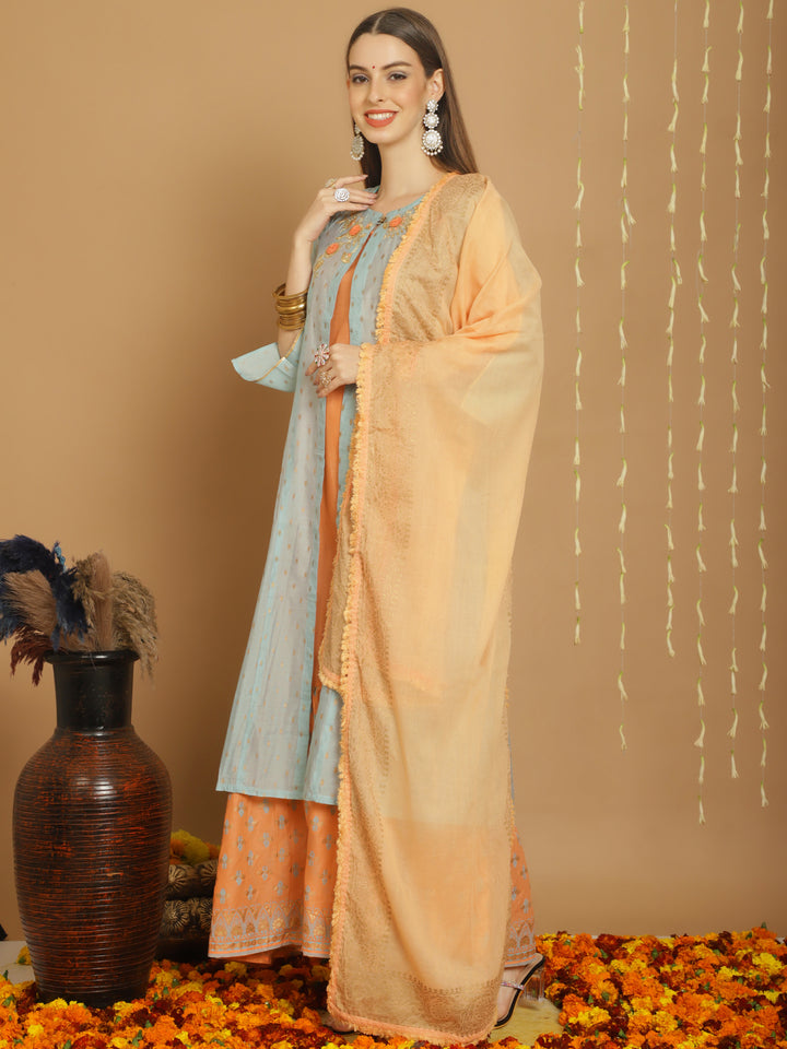 Designer Art Silk Sharara for Women | Elegant Traditional Wear for Weddings & Special Occasions