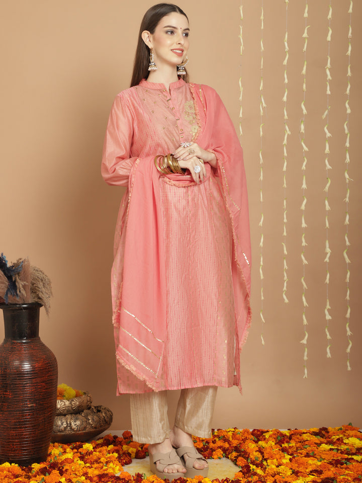 Designer Long Length Salwar Kameez for Women | Elegant Art Silk Traditional Wear for Weddings & Special Occasions