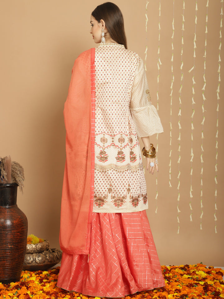 Designer Art Silk Sharara for Women | Elegant Traditional Wear for Weddings & Special Occasions