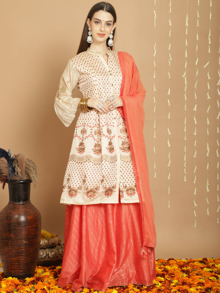 Designer Art Silk Sharara for Women | Elegant Traditional Wear for Weddings & Special Occasions