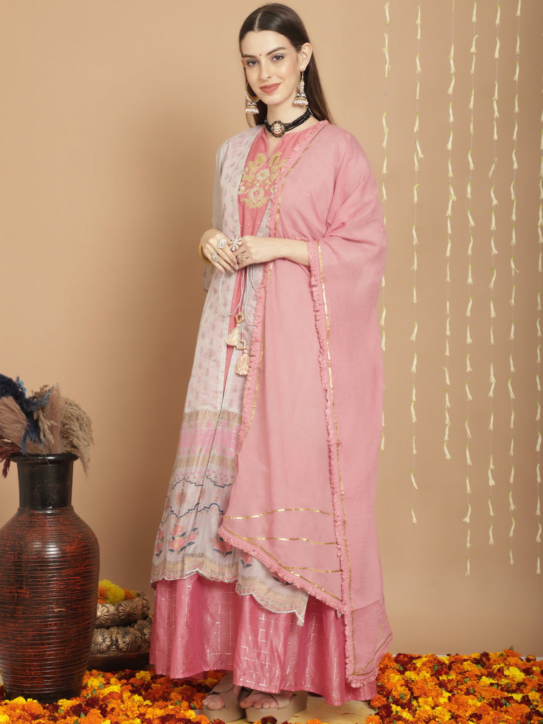 Designer Art Silk Sharara for Women | Elegant Traditional Wear for Weddings & Special Occasions