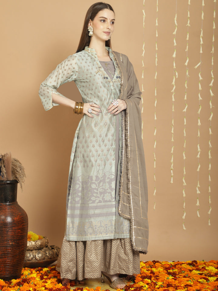 Designer Long Length Salwar Kameez for Women | Elegant Art Silk Traditional Wear for Weddings & Special Occasions