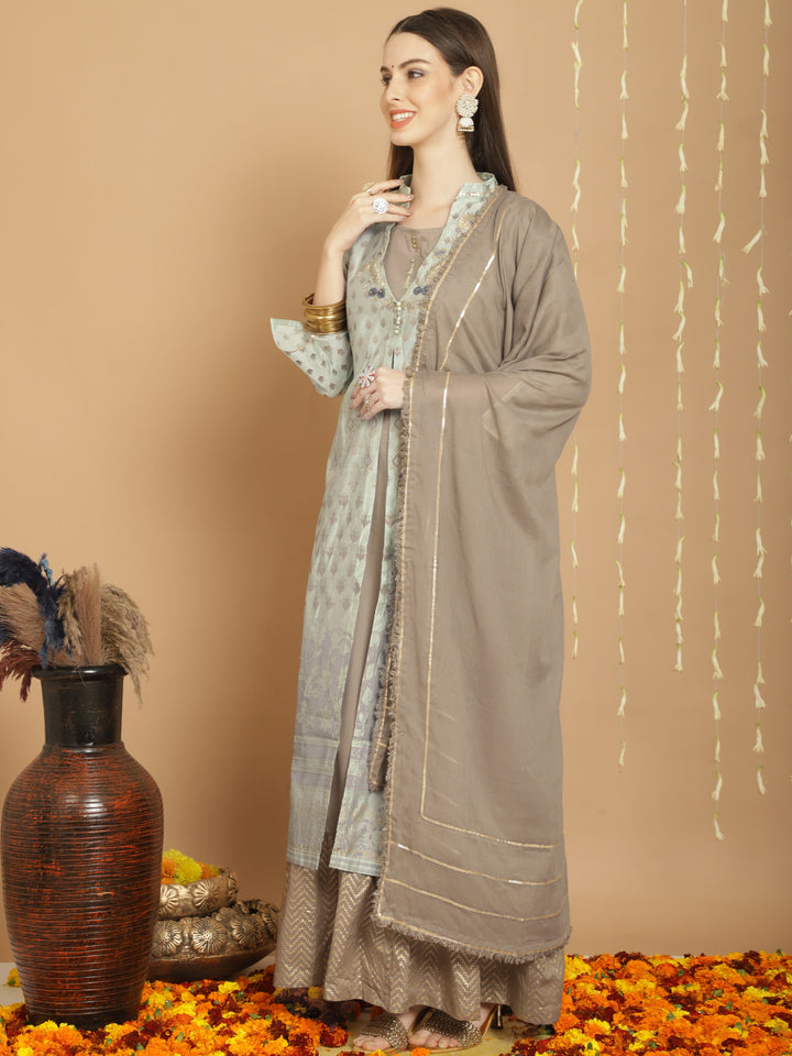 Designer Long Length Salwar Kameez for Women | Elegant Art Silk Traditional Wear for Weddings & Special Occasions