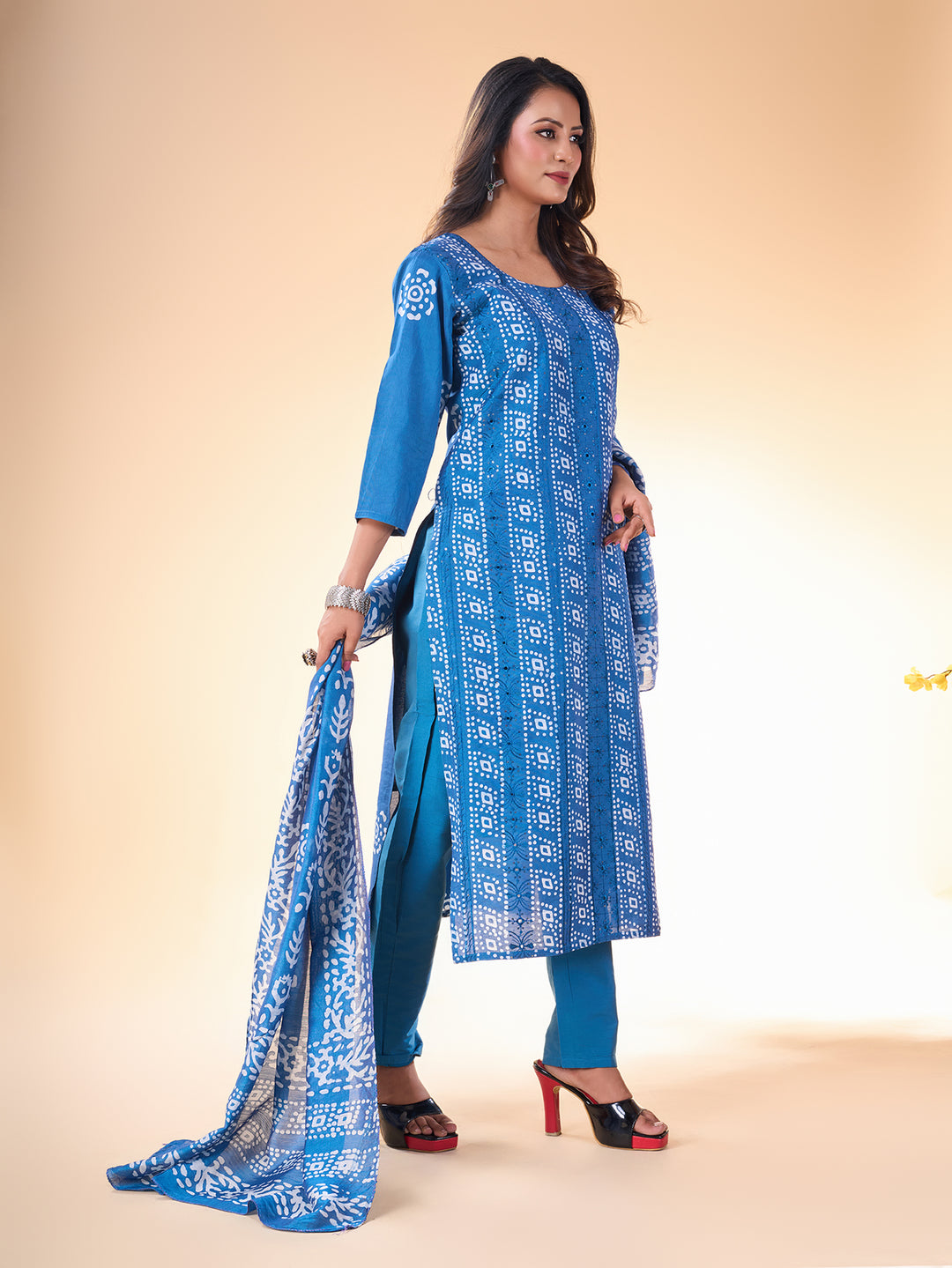 Blue Kurti for Women | Elegant Party Wear Kurta for Wedding