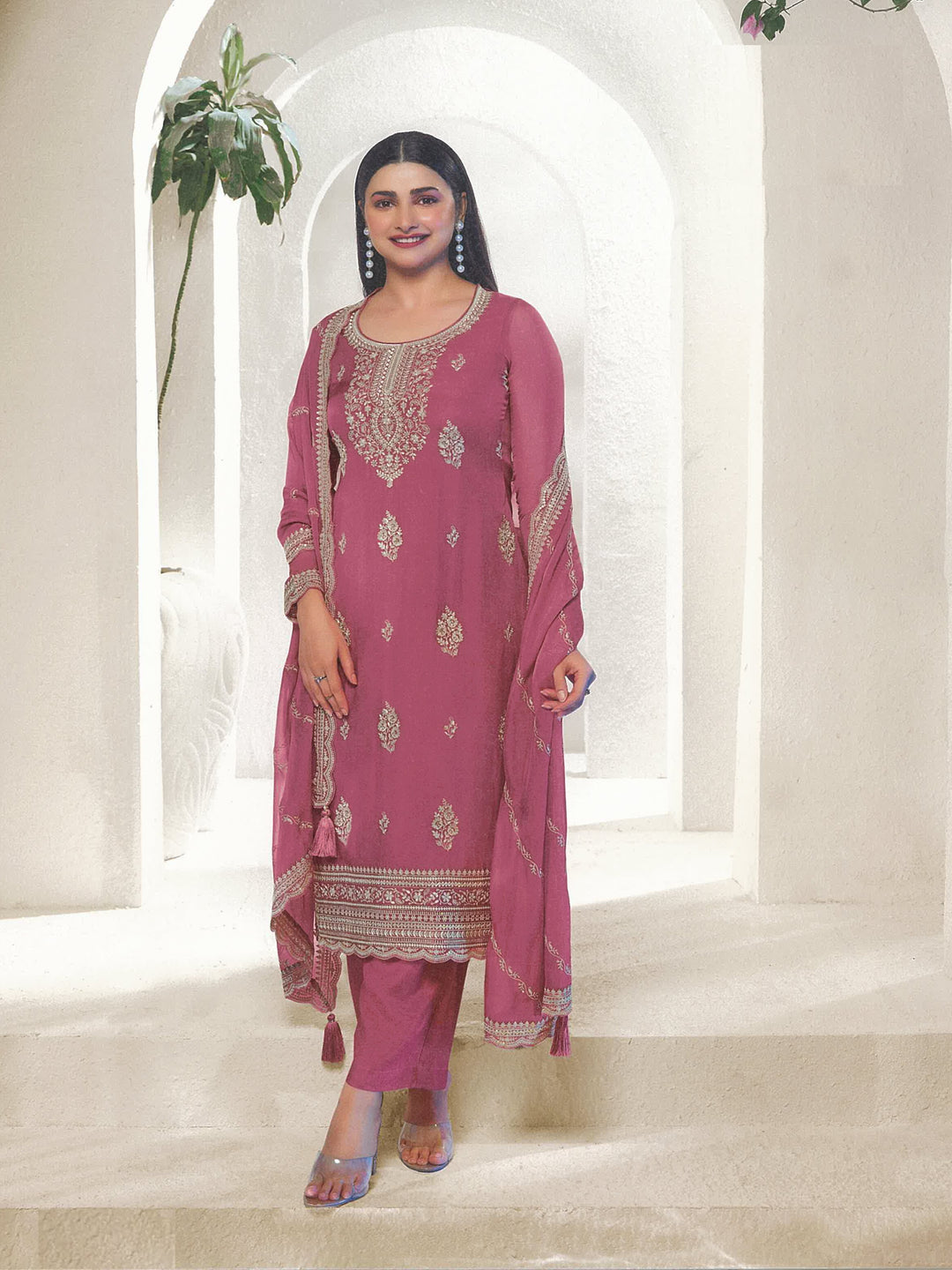 Elegant Designer Organza Salwar Suit | Premium Fabric, Traditional & Modern Style