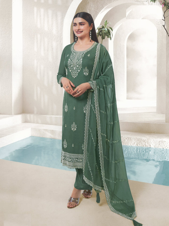 Elegant Designer Organza Salwar Suit | Premium Fabric, Traditional & Modern Style