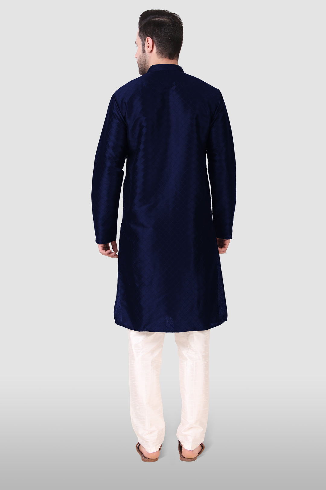 Traditional Men's Kurta Set | Art Silk Wevon Designer Outfit