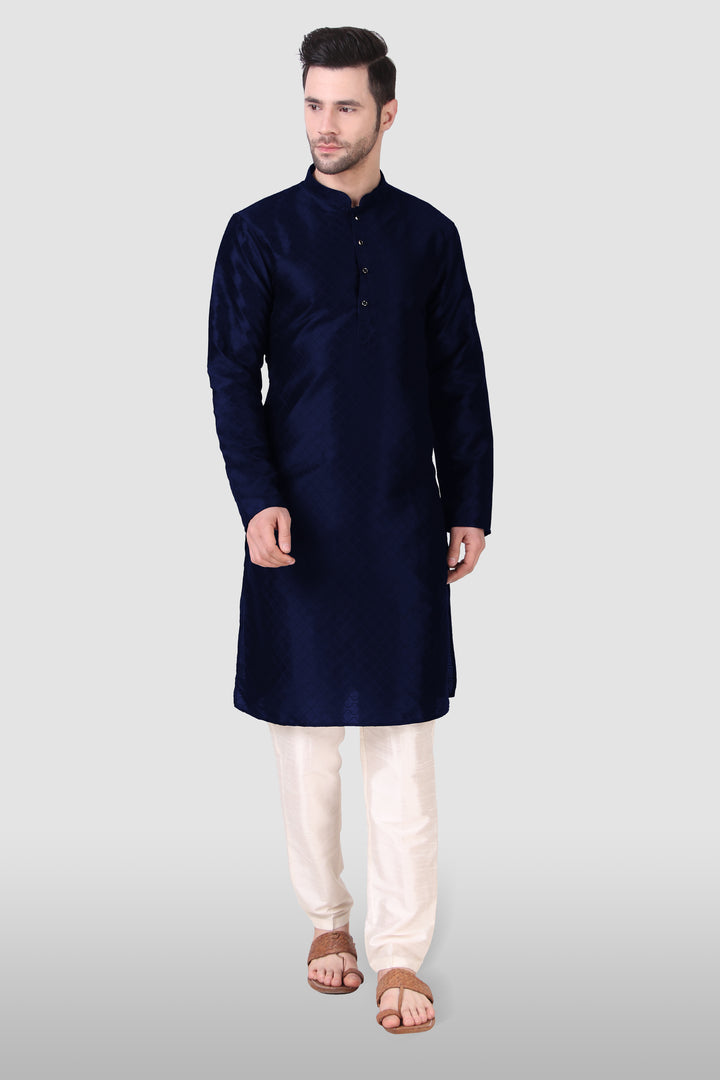 Traditional Men's Kurta Set | Art Silk Wevon Designer Outfit