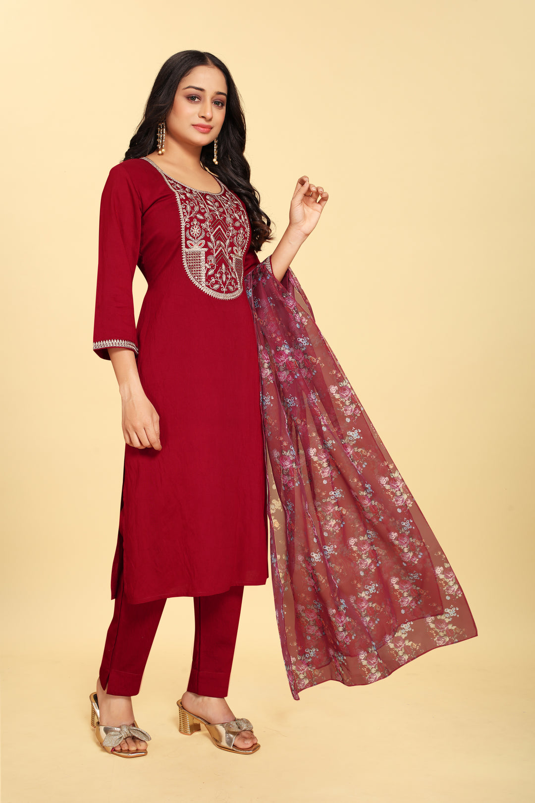 Elegant Party Wear Salwar Suit in Silk Fabric | Designer Salwar Kameez for Weddings and Special Occasions