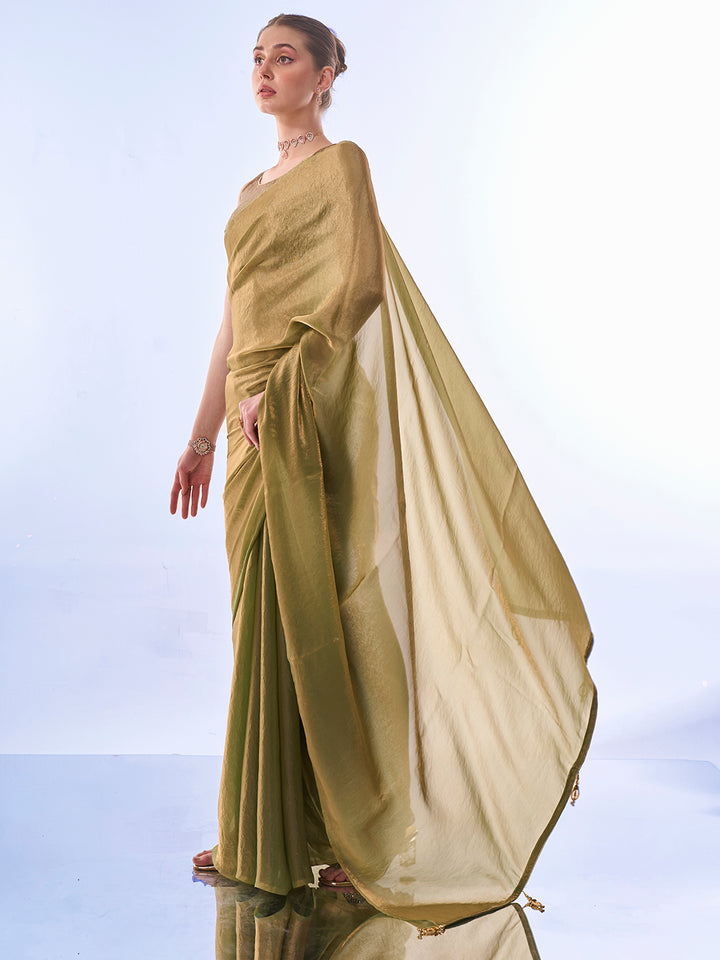 Designer Fendy Saree with Art-Silk Blouse | Perfect for Weddings & Festivals