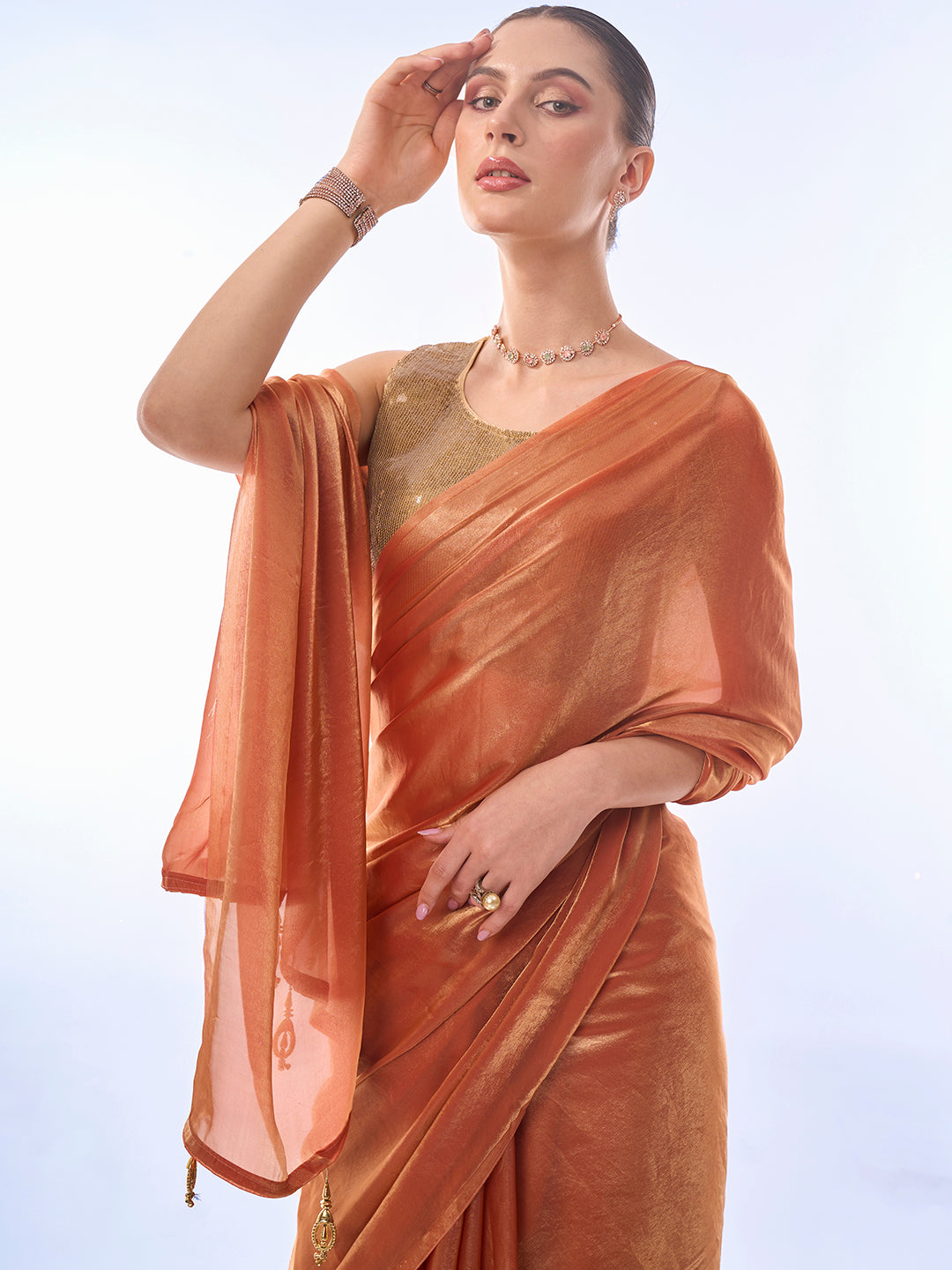 Designer Fendy Saree with Art-Silk Blouse | Perfect for Weddings & Festivals