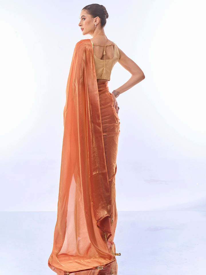 Designer Fendy Saree with Art-Silk Blouse | Perfect for Weddings & Festivals