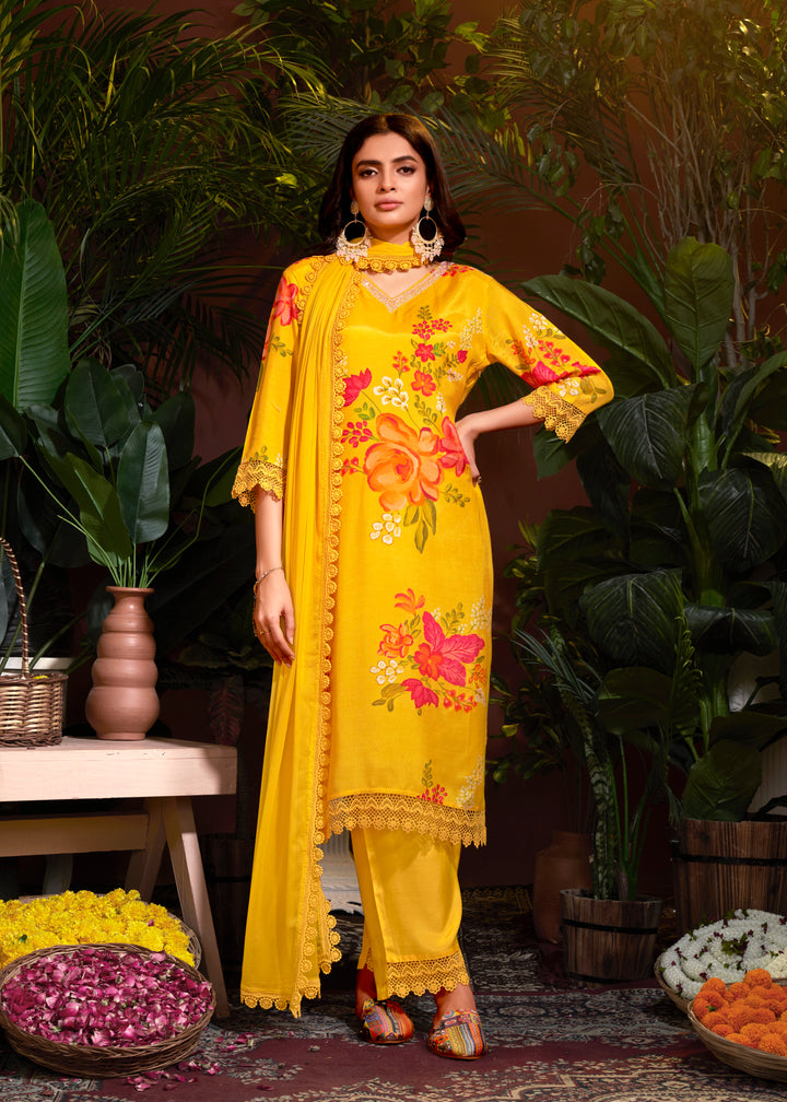 Beautiful Readymade Salwar Suits in Muslin Fabric | Elegant Designer Salwar Kameez for Special Occasions