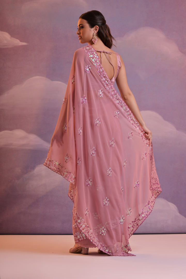 Designer Georgette Saree with Embroidery | Perfect for Wedding & Events