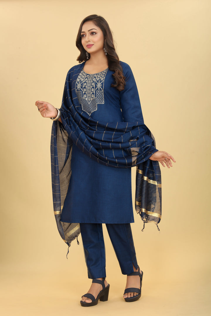 Elegant Cotton Magic Salwar Kameez with Embroidery | Elegant Ethnic Wear