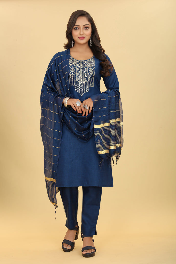 Elegant Cotton Magic Salwar Kameez with Embroidery | Elegant Ethnic Wear