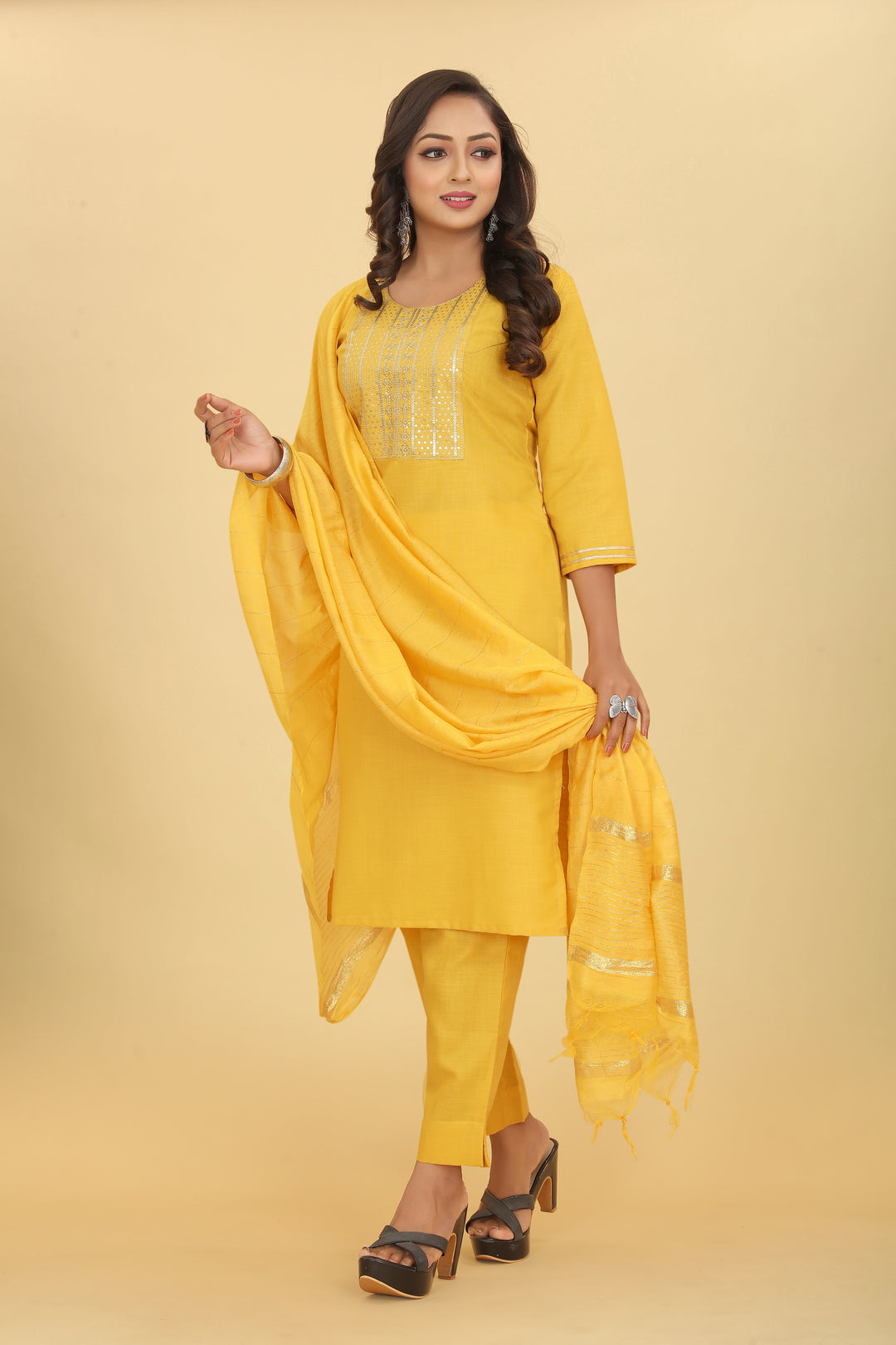 Elegant Cotton Magic Salwar Kameez with Embroidery | Elegant Ethnic Wear