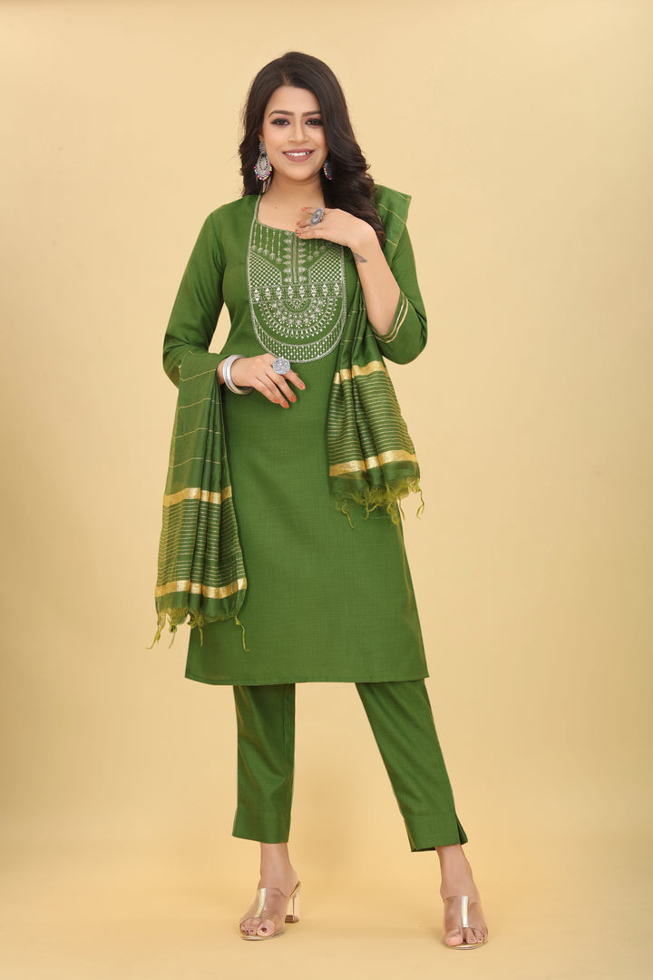 Elegant Cotton Magic Salwar Kameez with Embroidery | Elegant Ethnic Wear