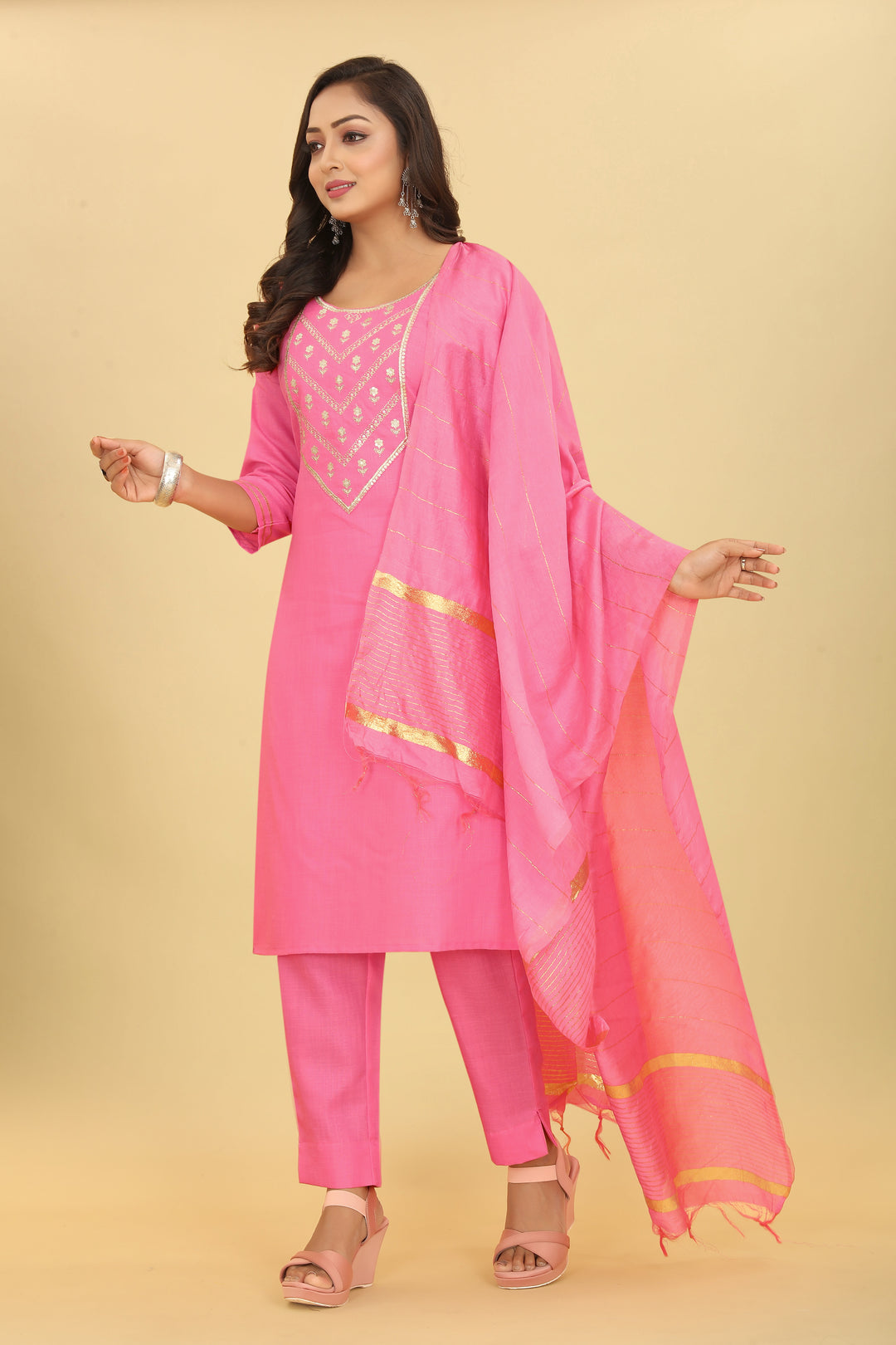 Elegant Cotton Magic Salwar Kameez with Embroidery | Elegant Ethnic Wear