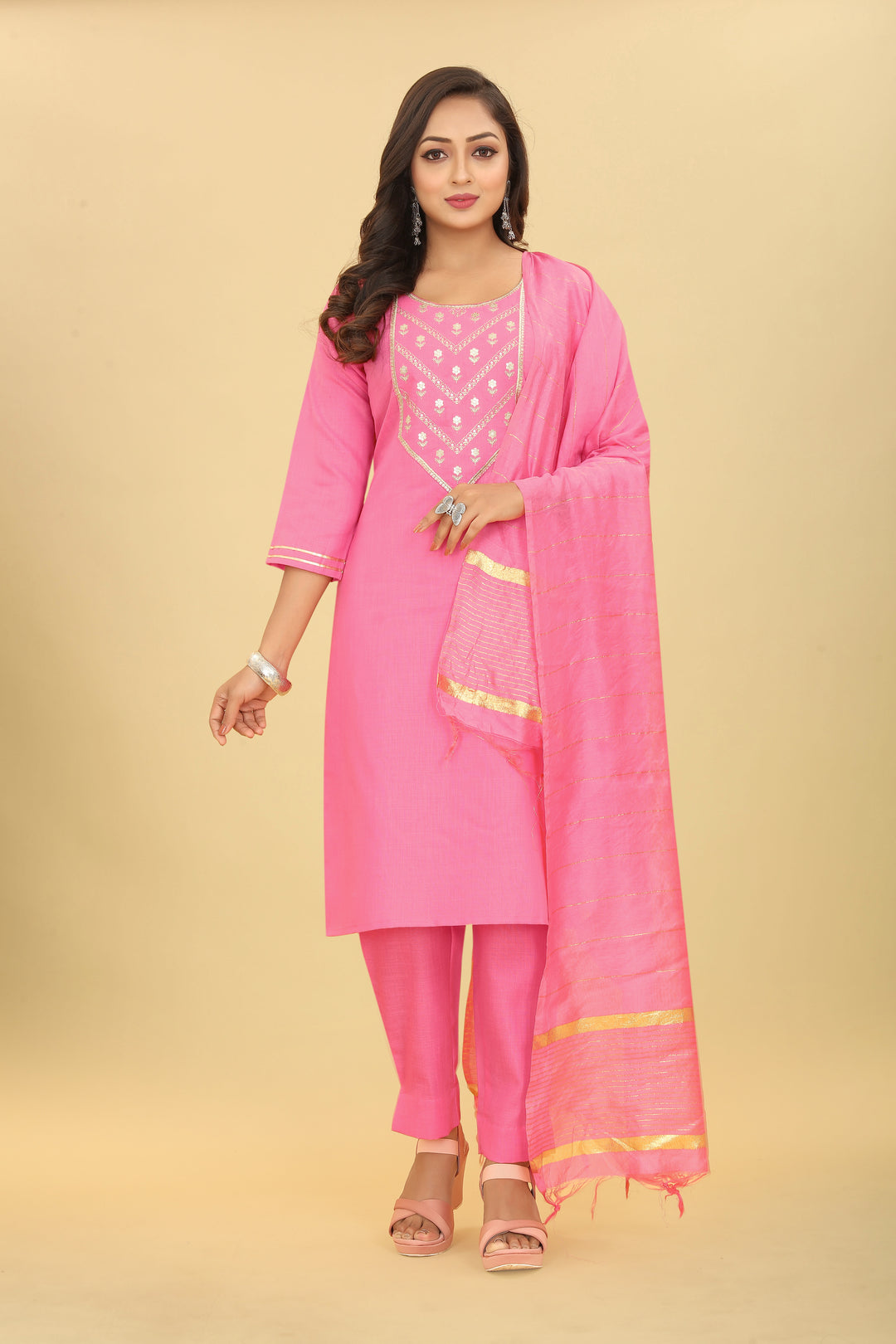 Elegant Cotton Magic Salwar Kameez with Embroidery | Elegant Ethnic Wear