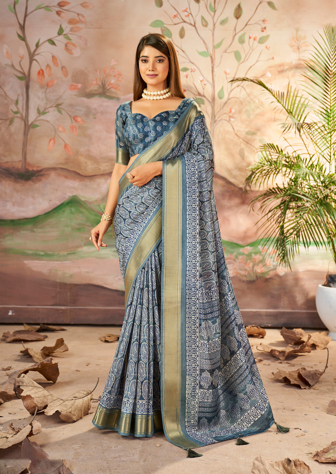 Elegant Dolla-Silk Saree | Wevon-Designer Printed for Weddings & Events