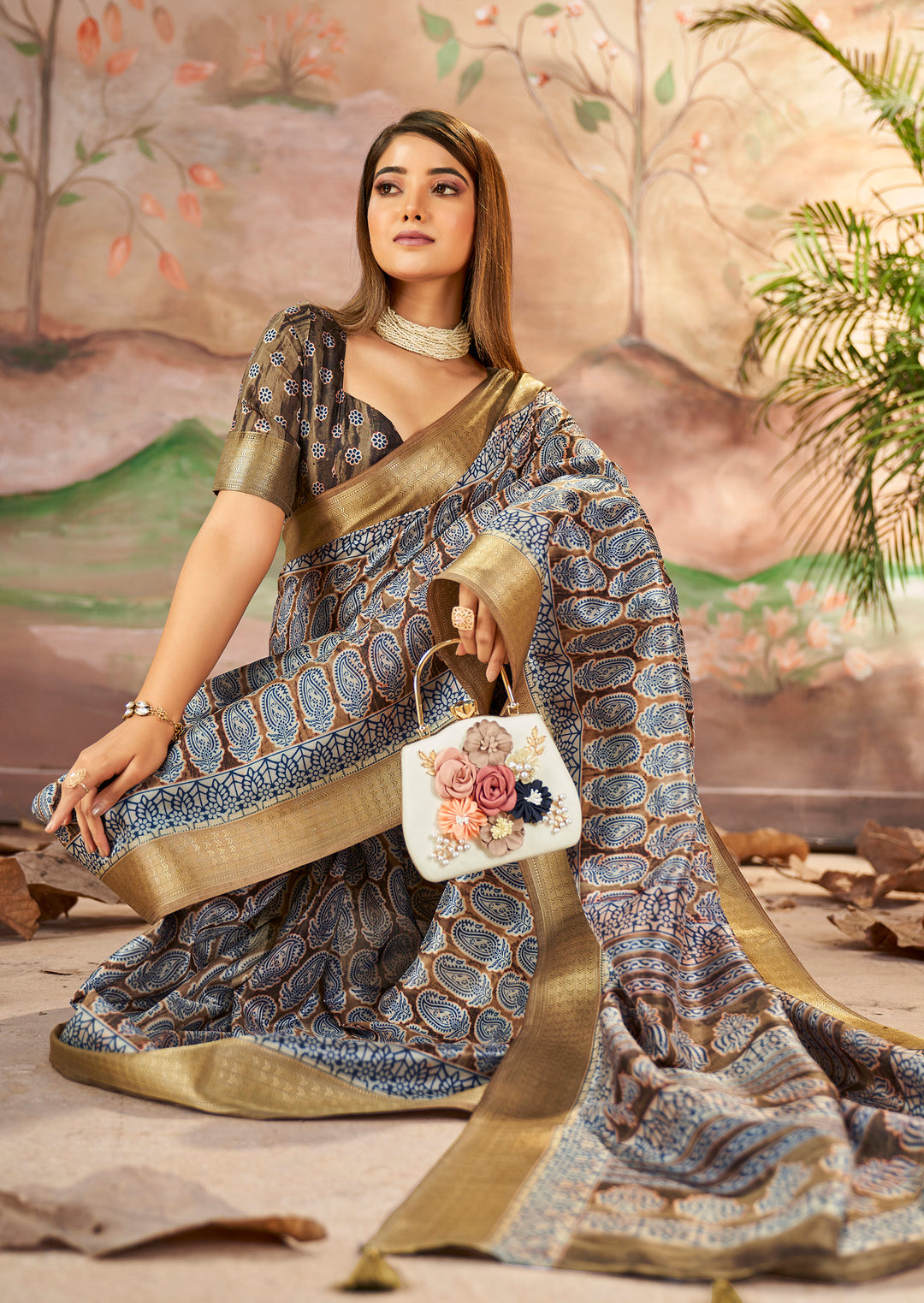 Elegant Dolla-Silk Saree | Wevon-Designer Printed for Weddings & Events