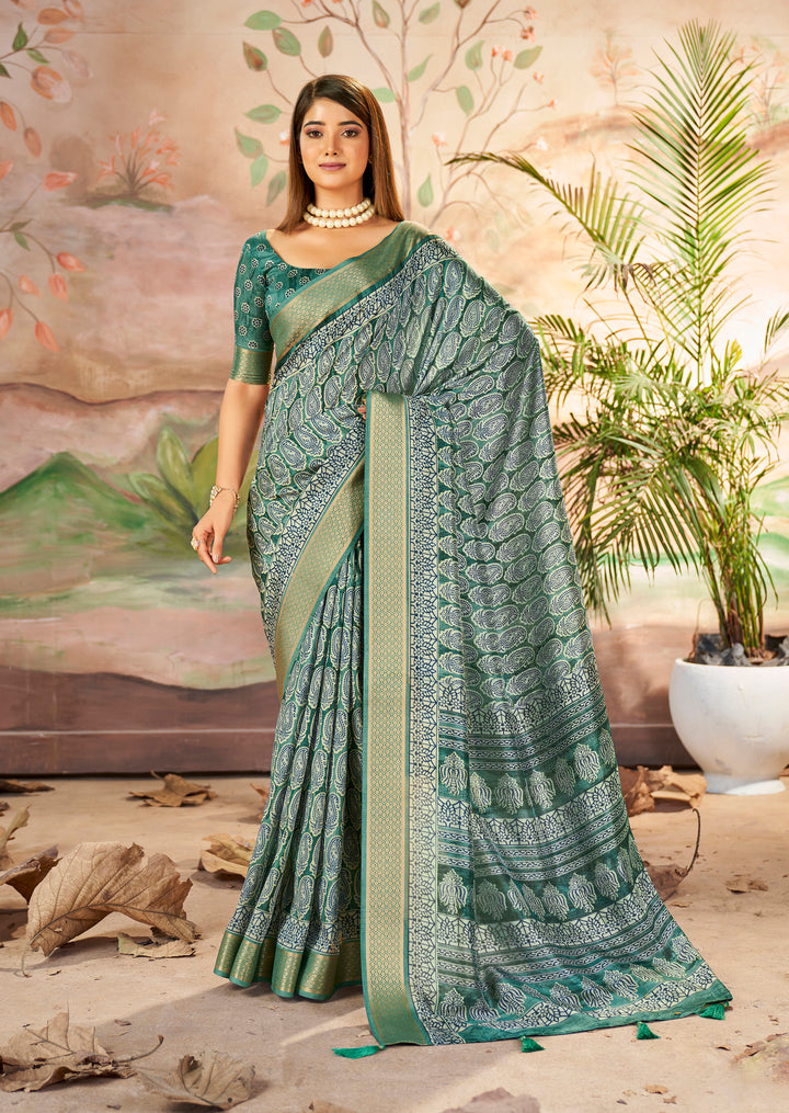 Elegant Dolla-Silk Saree | Wevon-Designer Printed for Weddings & Events