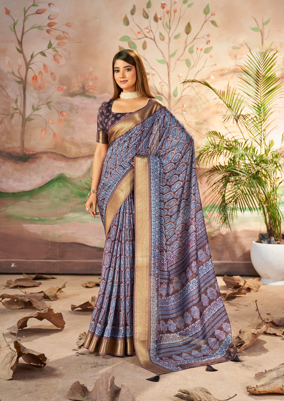 Elegant Dolla-Silk Saree | Wevon-Designer Printed for Weddings & Events