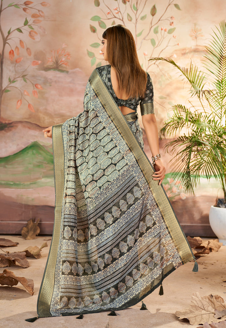 Elegant Dolla-Silk Saree | Wevon-Designer Printed for Weddings & Events