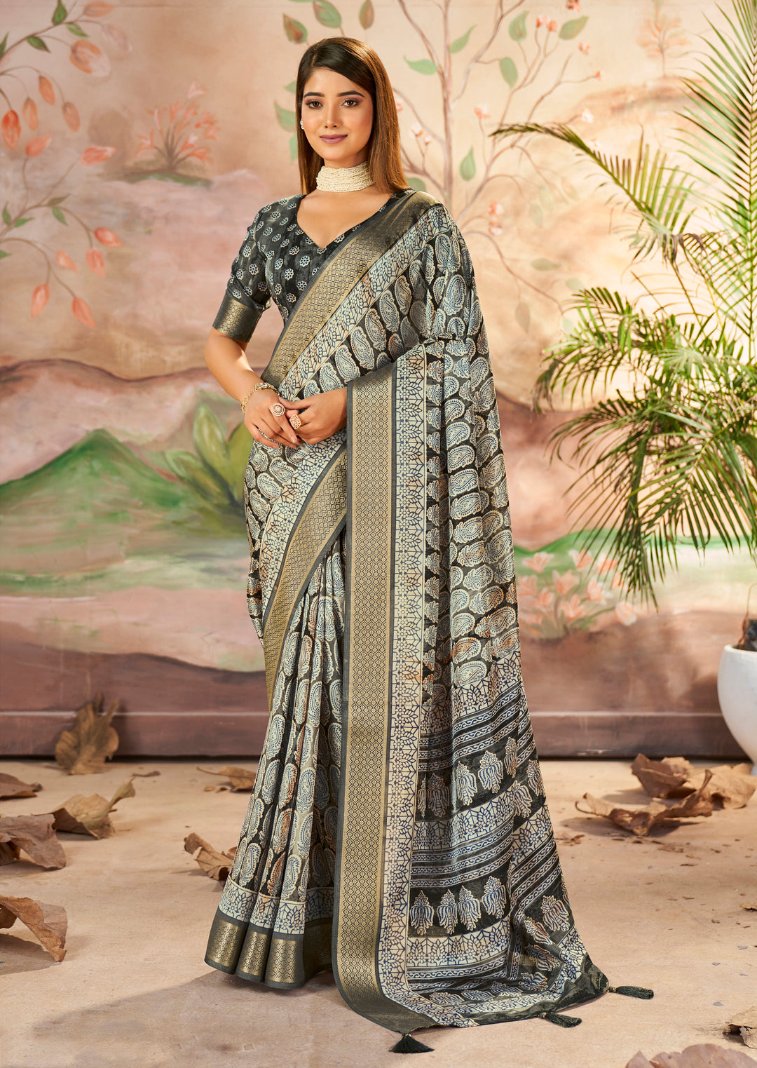 Elegant Dolla-Silk Saree | Wevon-Designer Printed for Weddings & Events