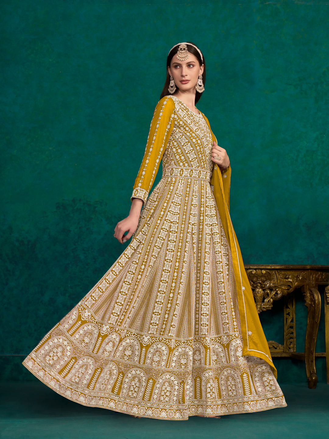 Faux Georgette Anarkali Suit for Women | Elegant & Comfortable Ethnic Wear