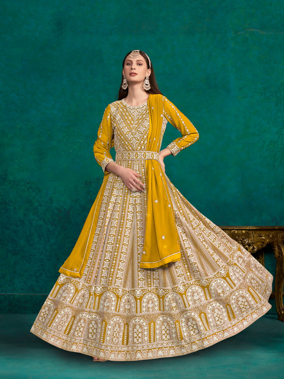 Faux Georgette Anarkali Suit for Women | Elegant & Comfortable Ethnic Wear