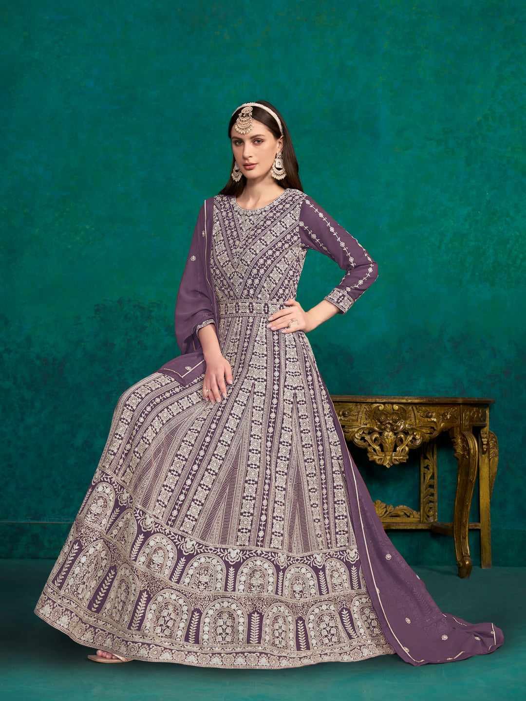 Faux Georgette Anarkali Suit for Women | Elegant & Comfortable Ethnic Wear