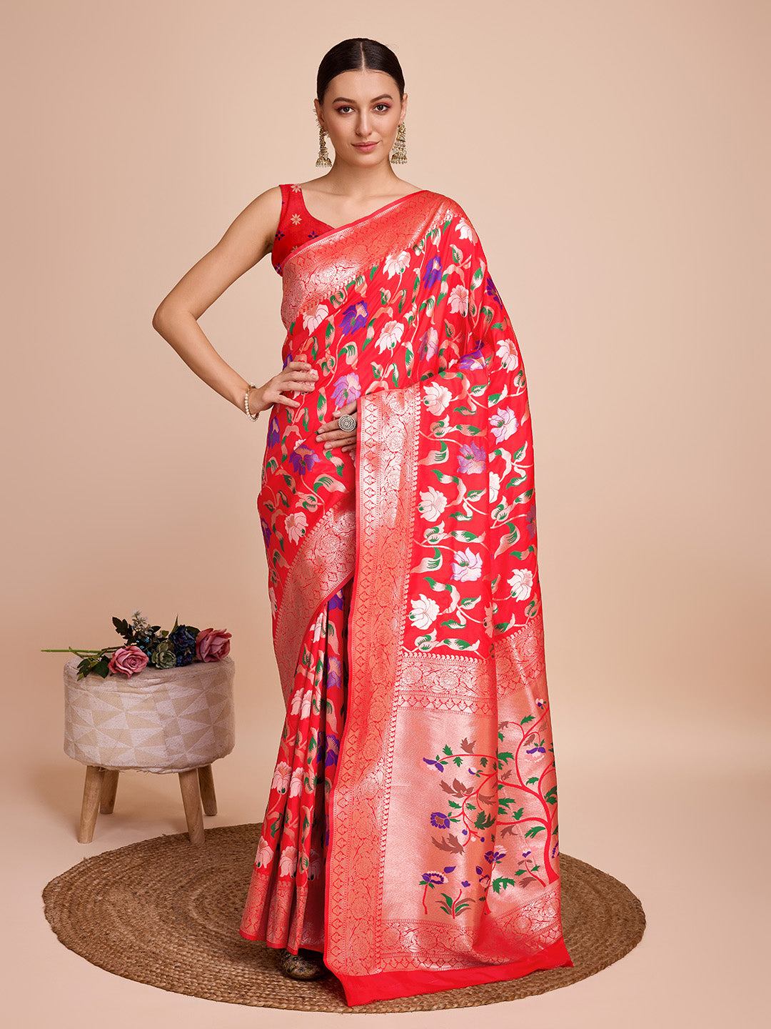 Paithani Silk Saree | Designer Meenakari Weaving for Special Occasions