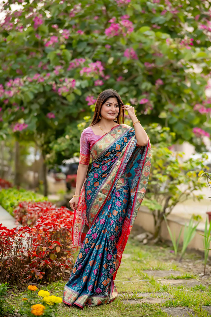 Banarasi Silk Saree | Wevon Meenakari Designer for Weddings & Events