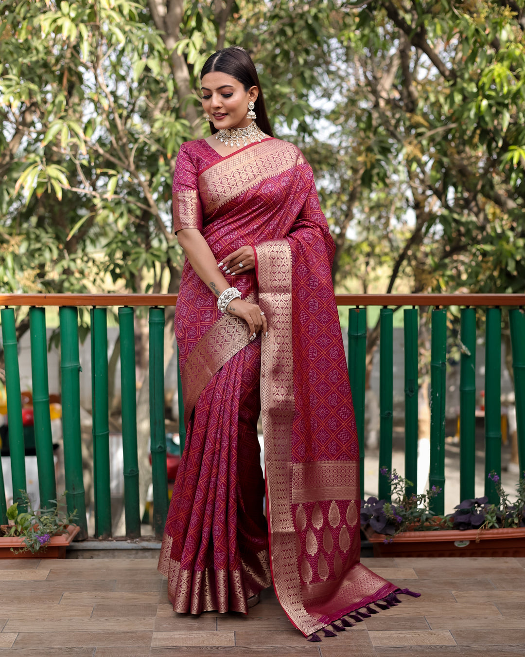 Handloom Silk Saree | Weaving Bandhej Patola Design for Special Events