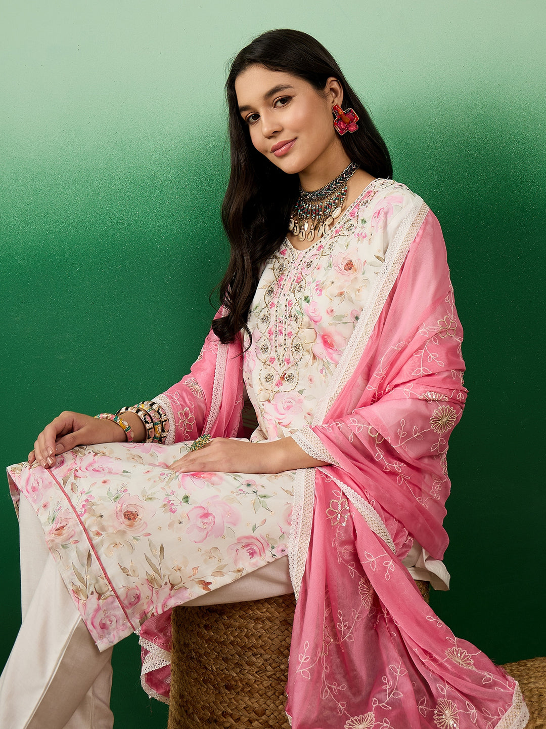 Stunning Modal Silk Salwar Kameez with Embroidery | Ideal Festive Wear