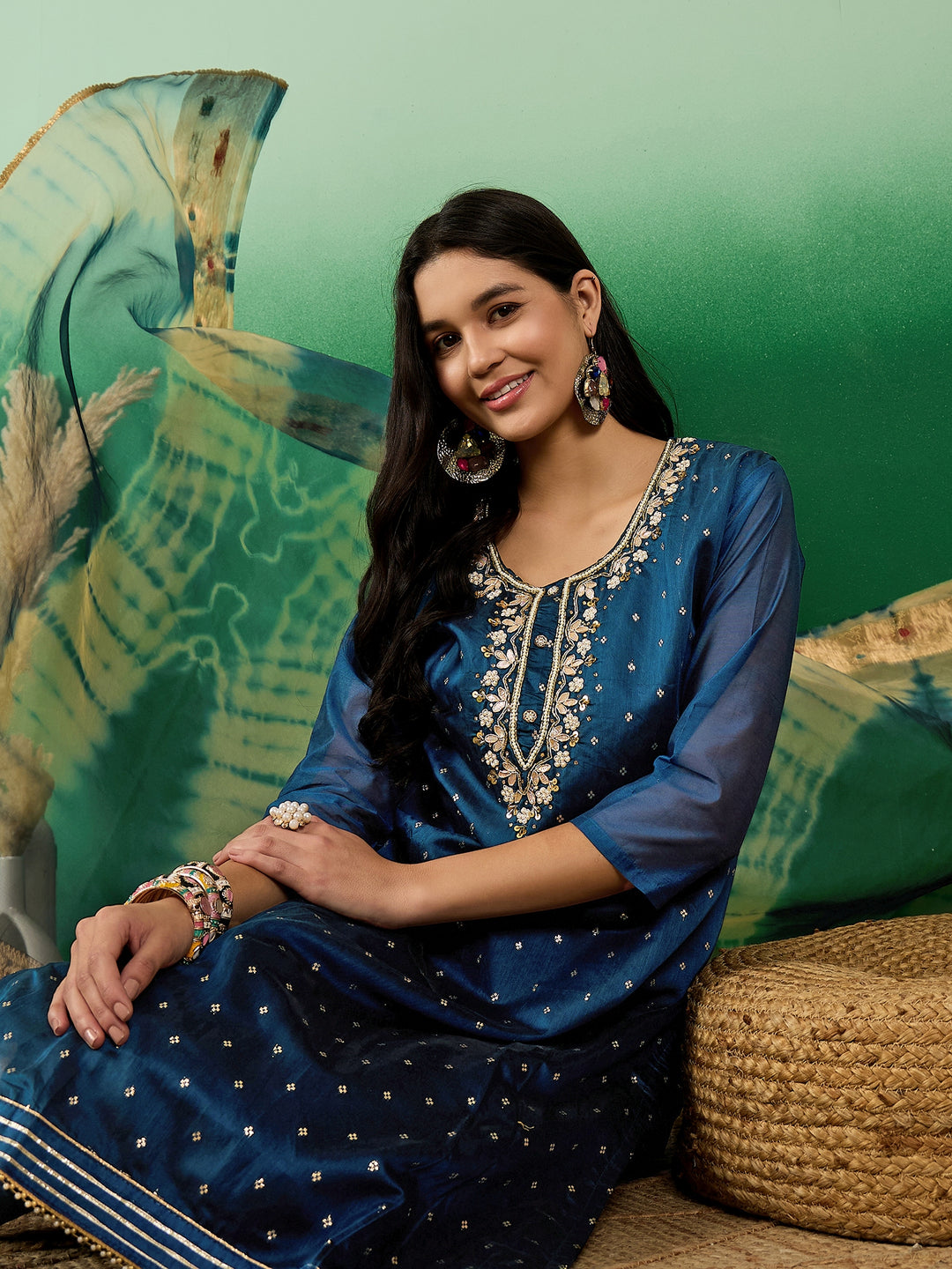 Stunning Modal Silk Salwar Kameez with Embroidery | Ideal Festive Wear