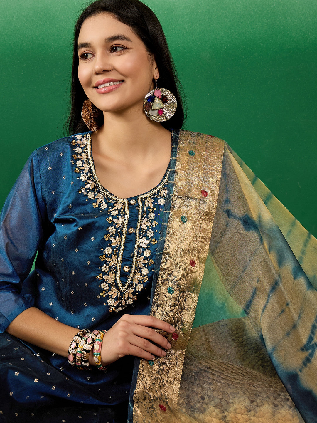 Stunning Modal Silk Salwar Kameez with Embroidery | Ideal Festive Wear