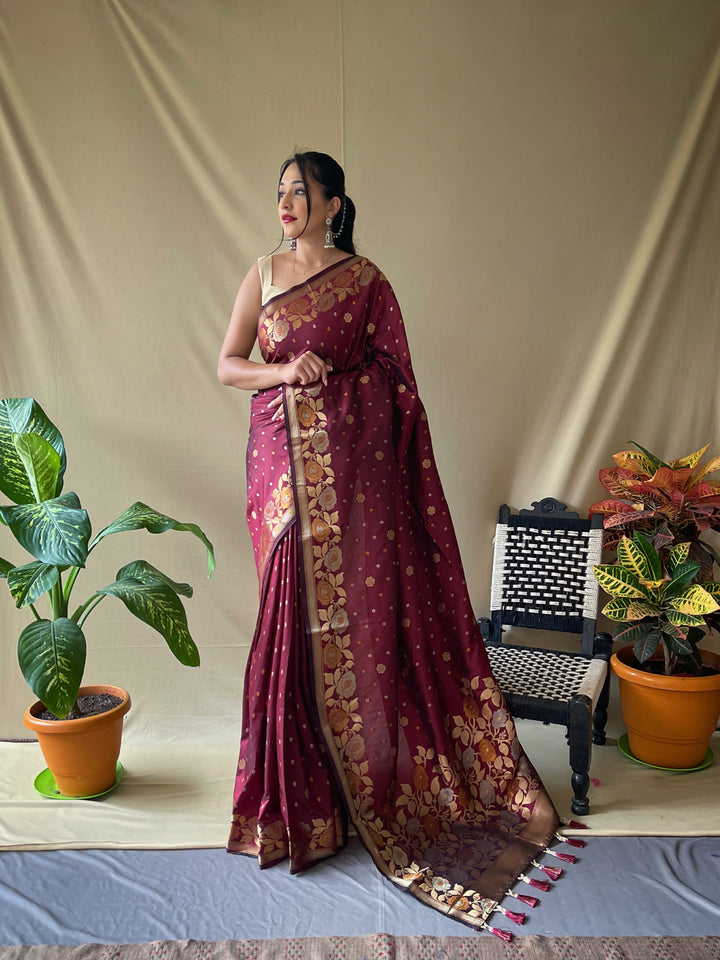 Exquisite Soft Silk Saree with | Elegance Redefined for Weddings