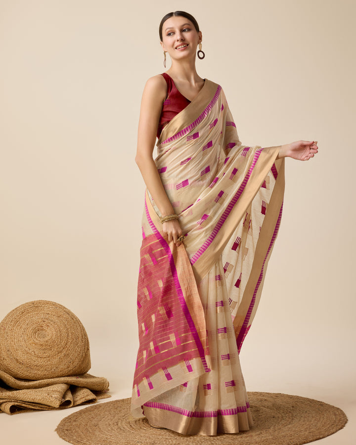 Beautiful Cotton Silk Saree with | Unmatched Beauty for Grand Occasions