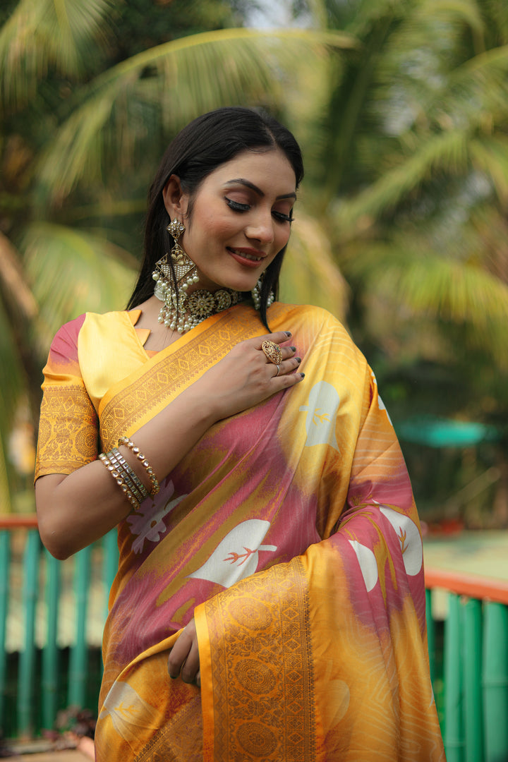 Luxurious Dola Silk Saree | Ideal for Special Events & Traditional Celebrations