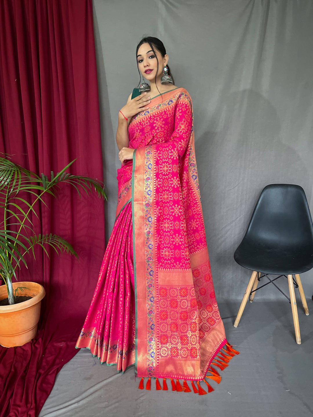 Patola Silk Saree | Designer Jacquard Weaving for Special Events