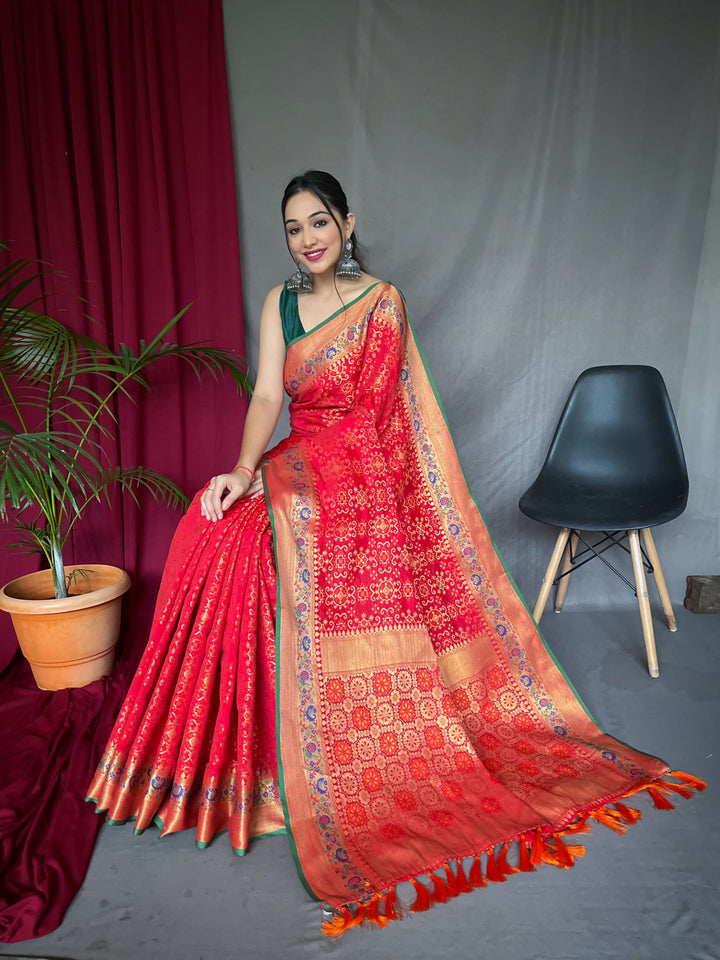 Patola Silk Saree | Designer Jacquard Weaving for Special Events