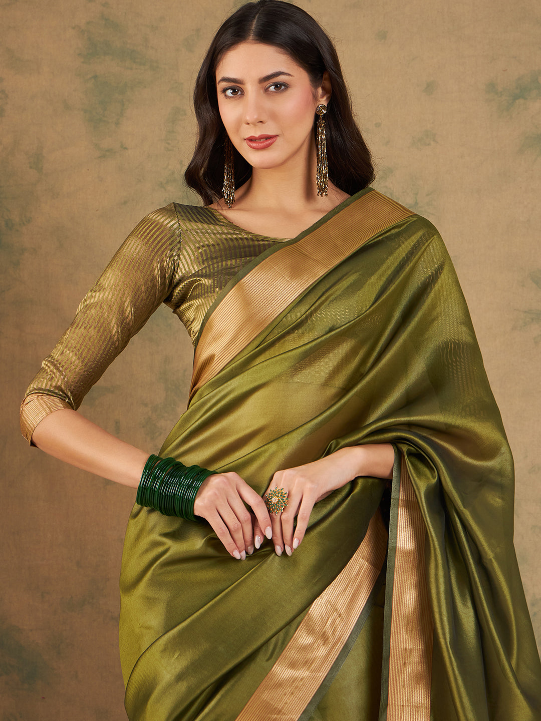 Designer Cotton-Organza Saree | Woven Jari Work for Special Events